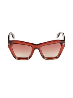Солнцезащитные очки «кошачий глаз» 51MM Marc Jacobs, цвет Red Havana