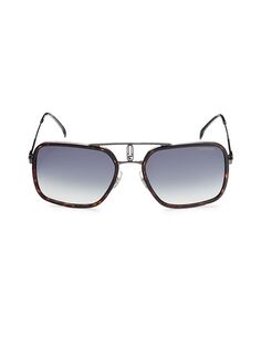 Квадратные солнцезащитные очки 59MM Carrera, цвет Black Grey