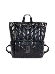 Стеганый рюкзак Lafayette Karl Lagerfeld Paris, цвет Black Gunmetal