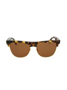 Солнцезащитные очки «кошачий глаз» 55 мм Bottega Veneta, цвет Black Havana