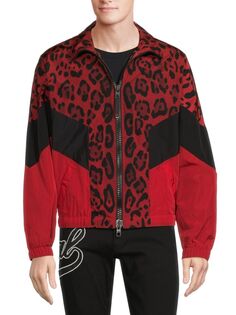 Куртка с микс-принтом Dolce &amp; Gabbana, цвет Red Nero