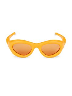 Солнцезащитные очки «кошачий глаз» 51MM Bottega Veneta, оранжевый