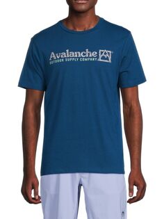 Футболка с логотипом Avalanche, цвет Rich Deep Blue