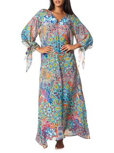 Платье-прикрытие с принтом La Moda Clothing, цвет River Bed
