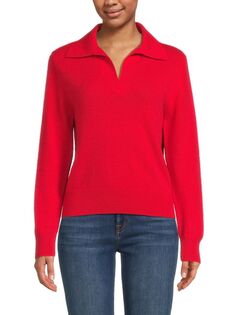 Кашемировая рубашка-поло Design 365, цвет Rouge