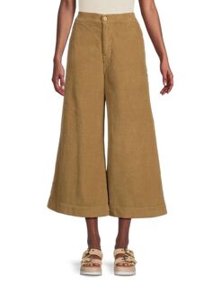 Укороченные вельветовые широкие брюки Moseley Nsf, цвет Safari