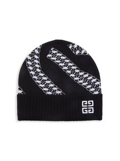 Шерстяная шапка с логотипом Givenchy, цвет Black White