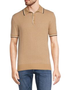 Поло с вышивкой Seed Stitch Ben Sherman, цвет Sand