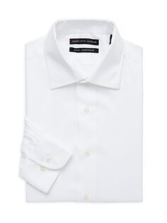 Классическая рубашка узкого кроя Saks Fifth Avenue, белый