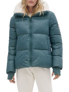 Короткая куртка-пуховик Felicity из искусственной овчины Noize, цвет Seaport