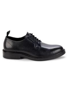 Кожаные туфли дерби с круглым носком Karl Lagerfeld Paris, черный