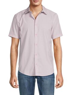 Рубашка с принтом Kenneth Cole, розовый