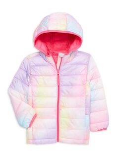 Складная куртка-пуховик для маленьких девочек Rainbow Urban Republic, розовый