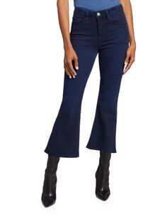 Укороченные джинсы-клеш с высокой посадкой Frame, цвет Fiona