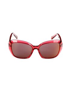 Солнцезащитные очки-бабочки 55MM Swarovski, розовый