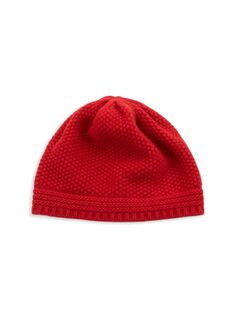 Кашемировая шапка Seed Stitch Portolano, цвет Fire Red