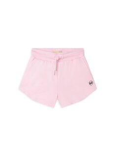 Флисовые шорты для маленьких девочек и девочек с завязками Michael Kors, розовый