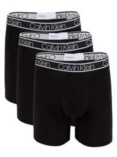 Комплект из 3 удобных боксеров из бамбука Calvin Klein, черный