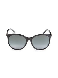 Круглые солнцезащитные очки Ilana 57MM Jimmy Choo, черный
