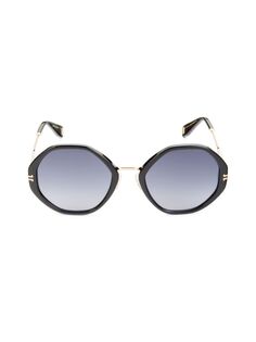 Круглые солнцезащитные очки 54MM Marc Jacobs, цвет Gold Blue