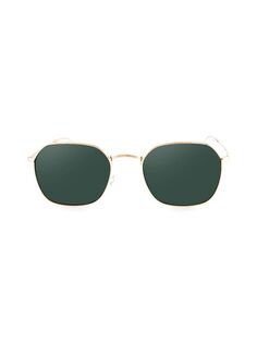 Круглые солнцезащитные очки Kai 50MM Aqs, цвет Gold Green