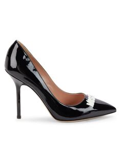 Лакированные туфли с логотипом Moschino Couture!, черный
