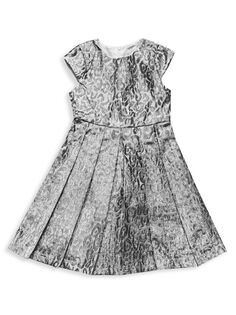 Жаккардовое платье с принтом для маленьких девочек и девочек Joe-Ella, серый