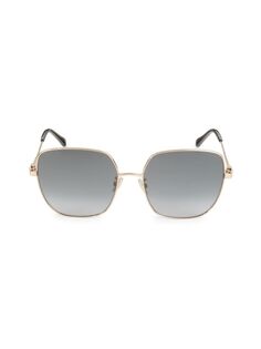 Квадратные солнцезащитные очки 60 мм Jimmy Choo, серый