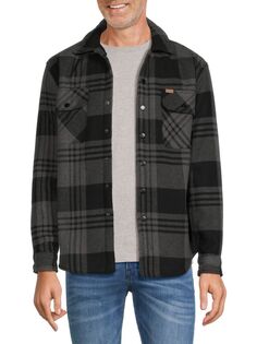 Куртка-рубашка на подкладке из искусственной овчины Matix, цвет Grey Black