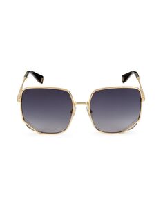 Квадратные солнцезащитные очки 59MM Marc Jacobs, серый