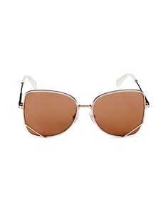 Солнцезащитные очки-бабочки 59MM Marc Jacobs, цвет Grey Brown