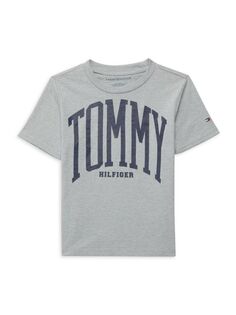 Футболка с логотипом Little Boy&apos;s Tommy Hilfiger, цвет Grey Heather