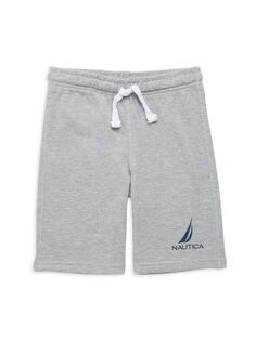 Флисовые шорты на шнурке для маленьких мальчиков Nautica, цвет Grey Heather