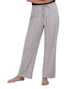 Прямые пижамные брюки Tahari, серый