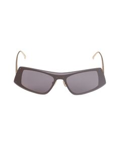 Прямоугольные солнцезащитные очки 63MM Sportmax, серый