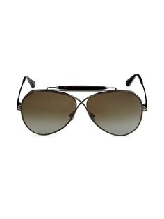 Солнцезащитные очки-авиаторы 60MM Tom Ford, цвет Gunmetal
