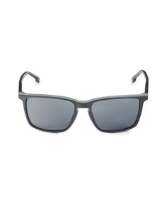 Прямоугольные солнцезащитные очки 57MM Boss, серый