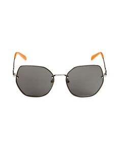 Солнцезащитные очки-бабочки 60MM Emilio Pucci, цвет Gunmetal