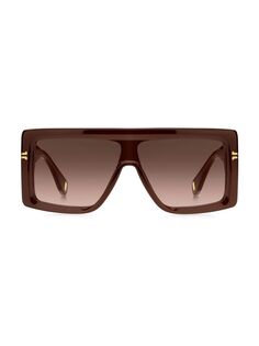 Квадратные солнцезащитные очки 59MM Marc Jacobs, цвет Havana