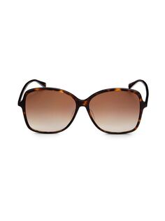 Квадратные солнцезащитные очки 60 мм Gucci, цвет Havana