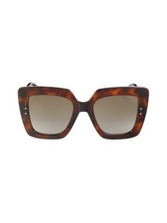 Квадратные солнцезащитные очки Auri 55MM Jimmy Choo, цвет Havana