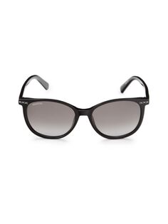 Овальные солнцезащитные очки с кристаллами Swarovski 53MM Swarovski, черный