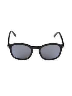 Овальные солнцезащитные очки 52MM Tom Ford, черный