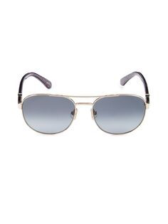 Солнцезащитные очки-авиаторы 56MM Kate Spade New York, серый