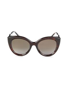 Солнцезащитные очки «кошачий глаз» 52 мм Jimmy Choo, цвет Havana