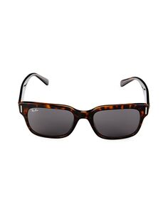 Прямоугольные солнцезащитные очки RB2190 53MM Ray-Ban, цвет Havana