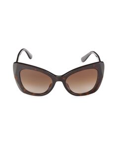 Солнцезащитные очки «кошачий глаз» 53MM Dolce&amp;Gabbana, цвет Havana