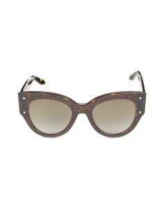Солнцезащитные очки «кошачий глаз» 51MM Missoni, цвет Havana