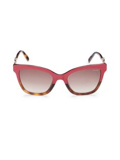 Солнцезащитные очки Clubmaster «кошачий глаз» 54MM Emilio Pucci, цвет Havana