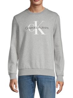 Толстовка с логотипом Calvin Klein, серый
